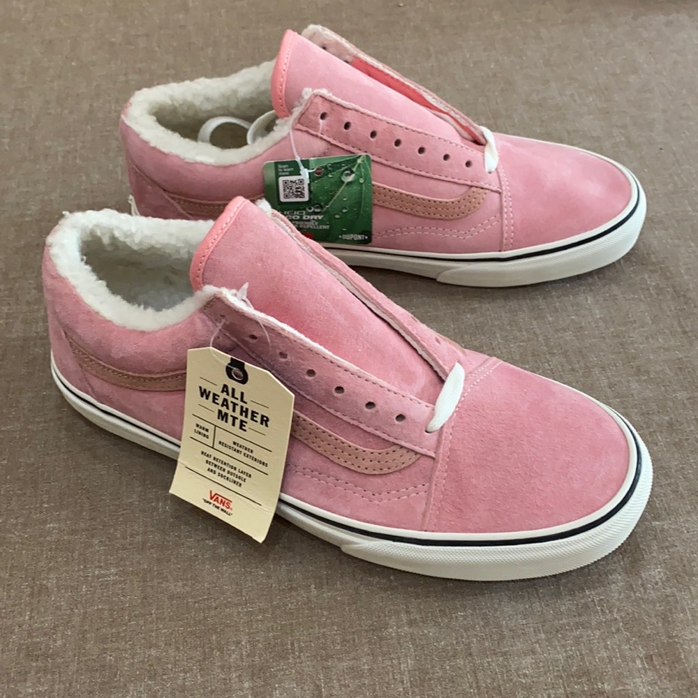 New Vans Old Skool Mte Flamingo Pink Fur